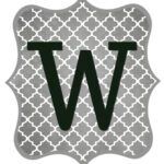 Free Printable Letters Gray and Black - Swanky Design Co.